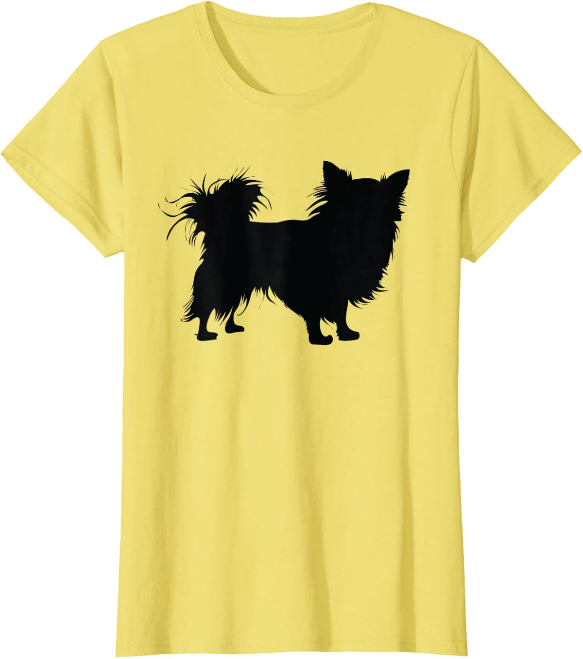 Long Haired Chihuahua - Dog Mom Dad Men Women Kids T-Shirt - Lemon Yellow