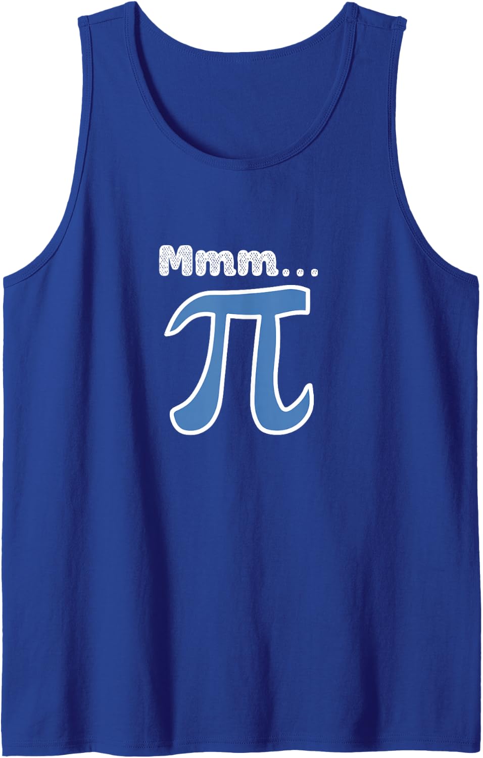 Mmm... Pi - Funny Math Physics Graphic Vintage Science Tank Top - Royal Blue