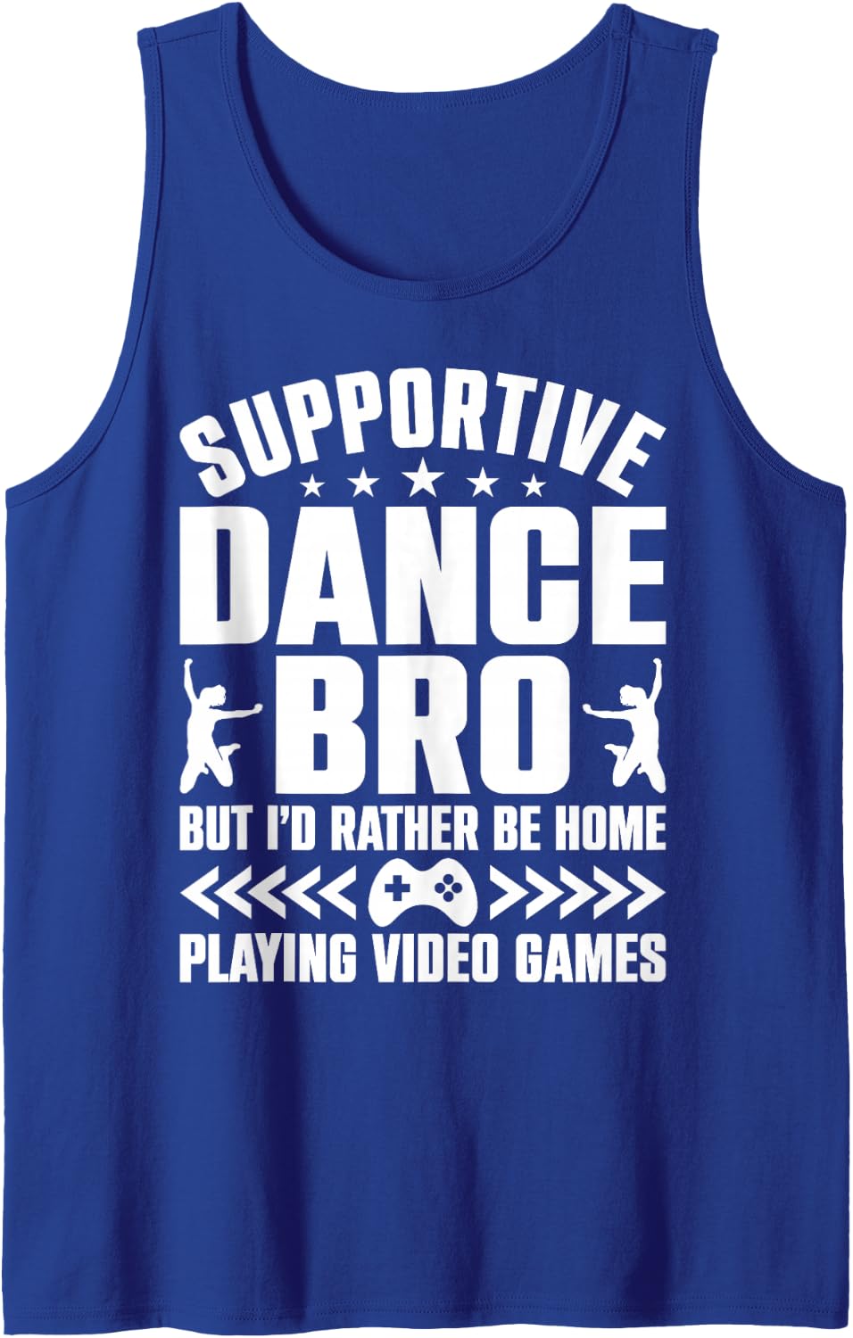 Supportive Dance Bro Dance Brother of A Dancer Brother Sleeveless Tank Top - Royal Blue