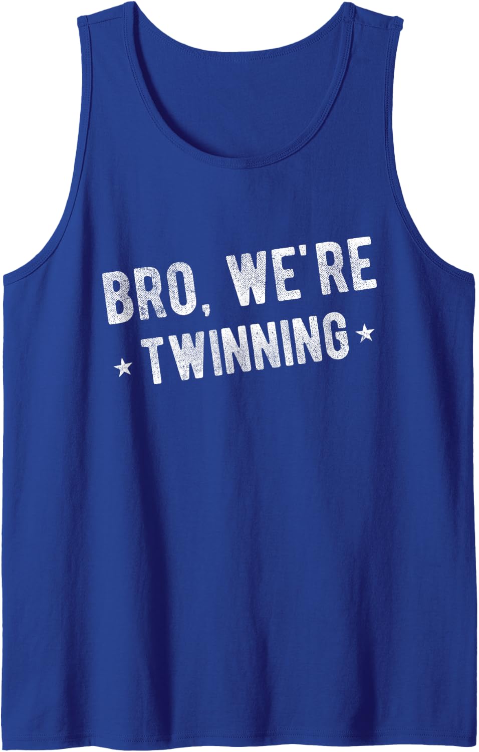Bro, we’re Twinning Funny Friends Sleeveless Tank Top - Royal Blue
