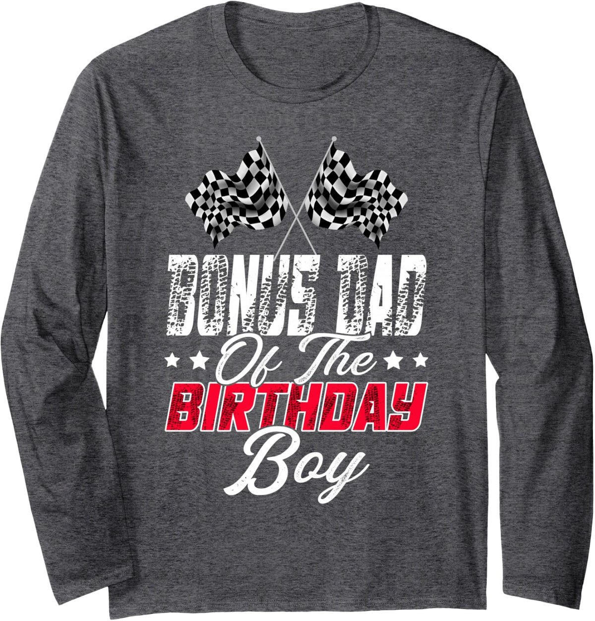 Racing Family Long Sleeve T-Shirt - Adult Unisex Dark Heather Grey