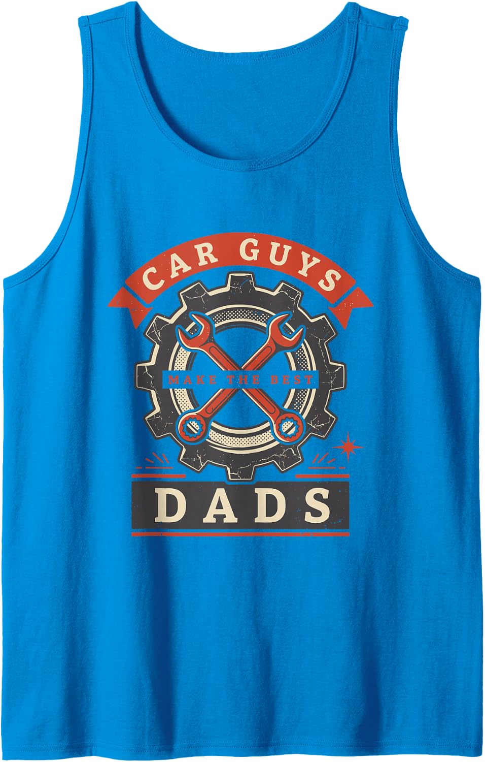 Men's Car Guys Make The Best Dads, Auto Repairman Mechanic Sleeveless Tank Top - Sapphire Blue