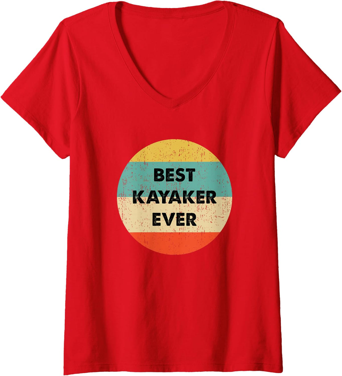Women's Kayaker V-Neck T-Shirt - Red