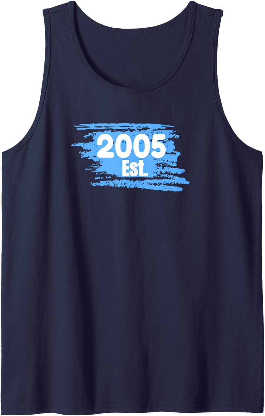 2005 Vintage Est. Sleeveless Tank Top - Navy Blue