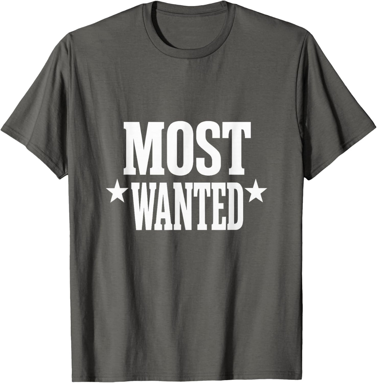 Most Wanted - Cowboy Cowgirl Rodeo T-Shirt - Asphalt Grey