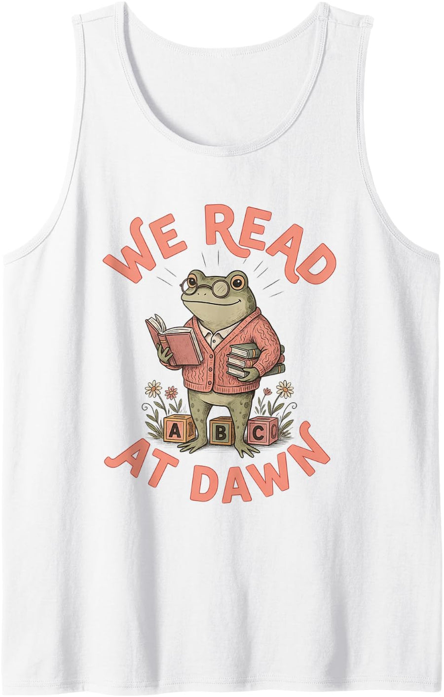 Reading Specialist Reading Coach Teacher Interventionist Sleeveless Tank Top - White