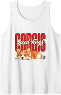 Corgis Need Hugs Corgi Dog Lover Cute Pembroke Welsh Sleeveless Tank Top - White