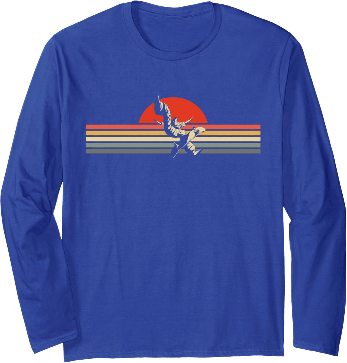 Skateboarder Skateboarding Skateboard Long Sleeve T-Shirt - Adult Unisex Royal Blue