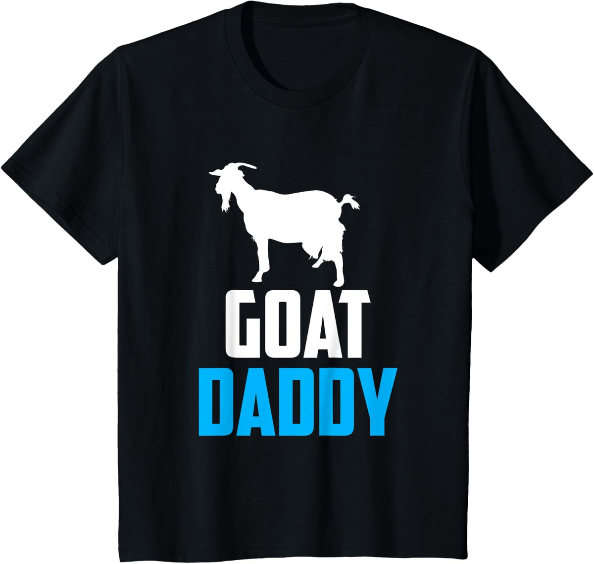 Goat Daddy Boy Guy Owner Animal Lover Pet Dad Father Papa T-Shirt - Black