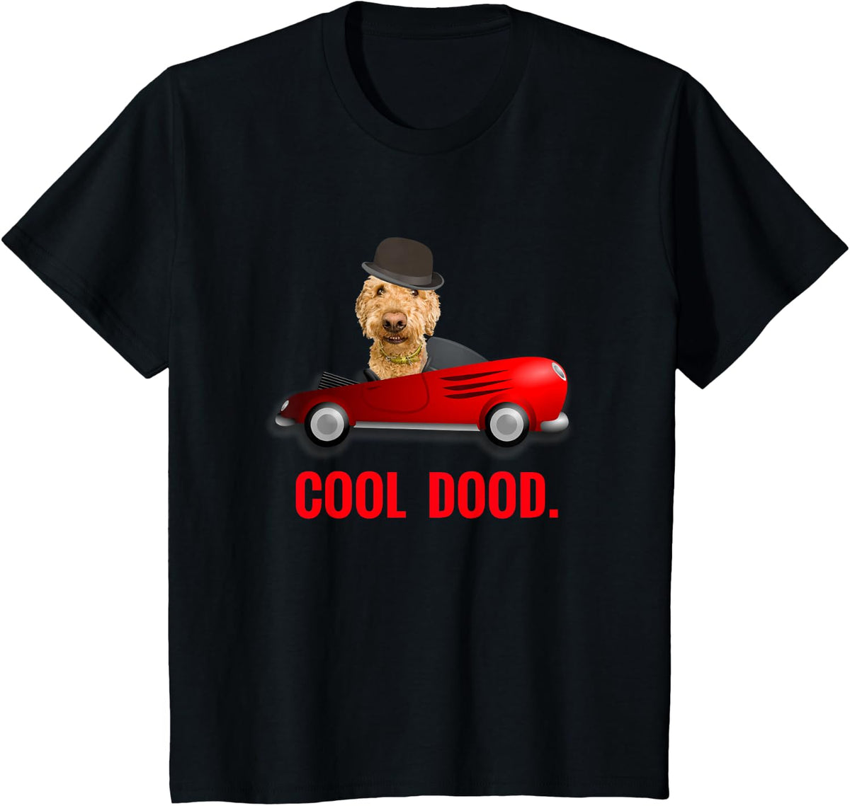 Goldendoodle Dog TShirt - Cool Dood Tee - Black