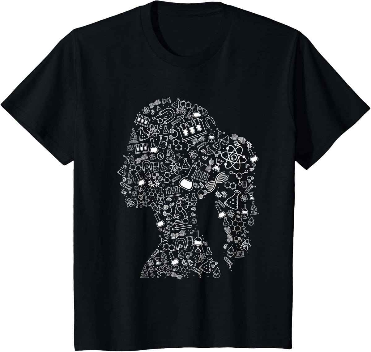 Woman in Science - Chemistry Student Biologist Chemist T-Shirt - Black