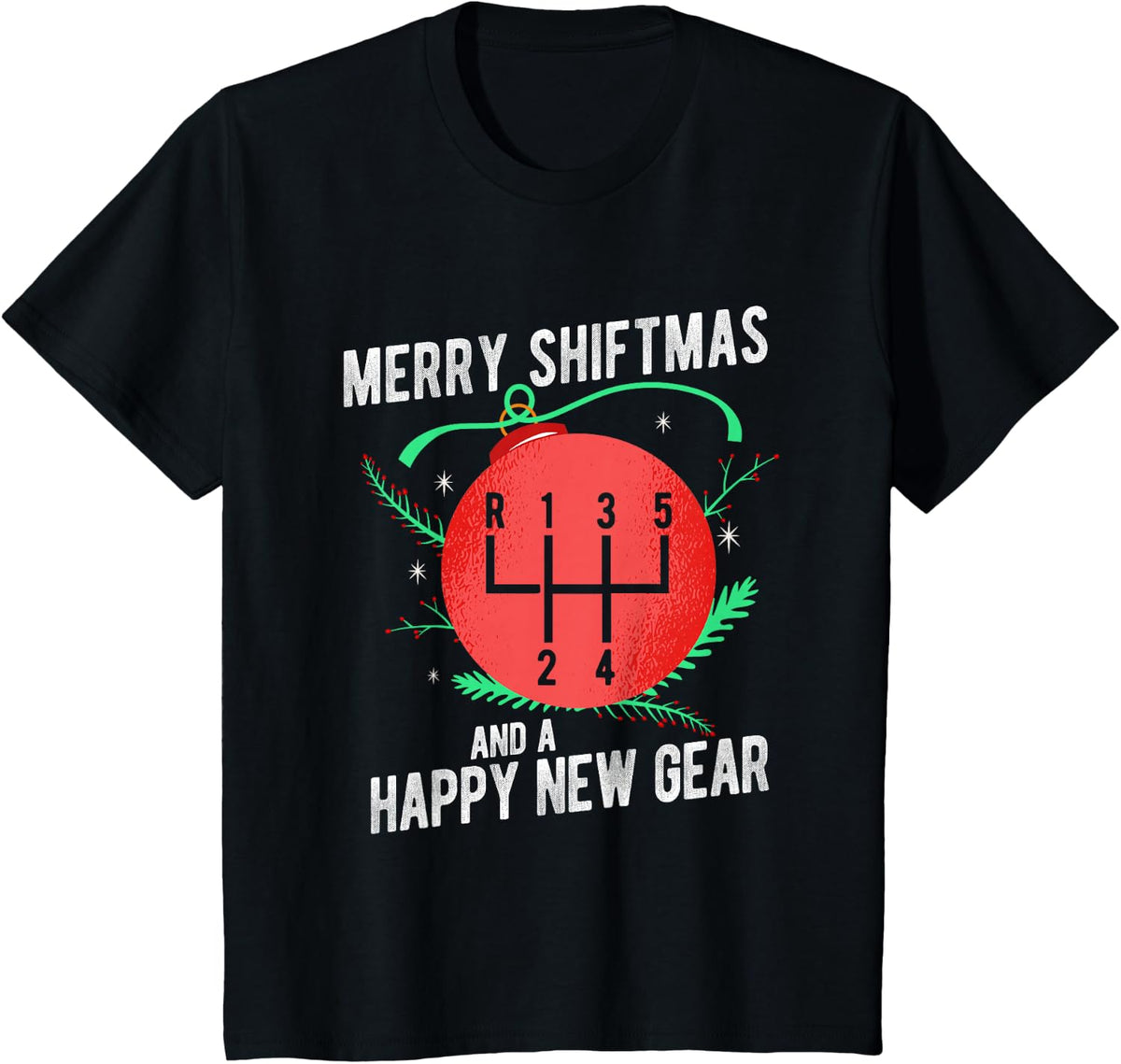 Car Guy Funny Auto Racing Mechanic Manual Christmas Car love T-Shirt - Black