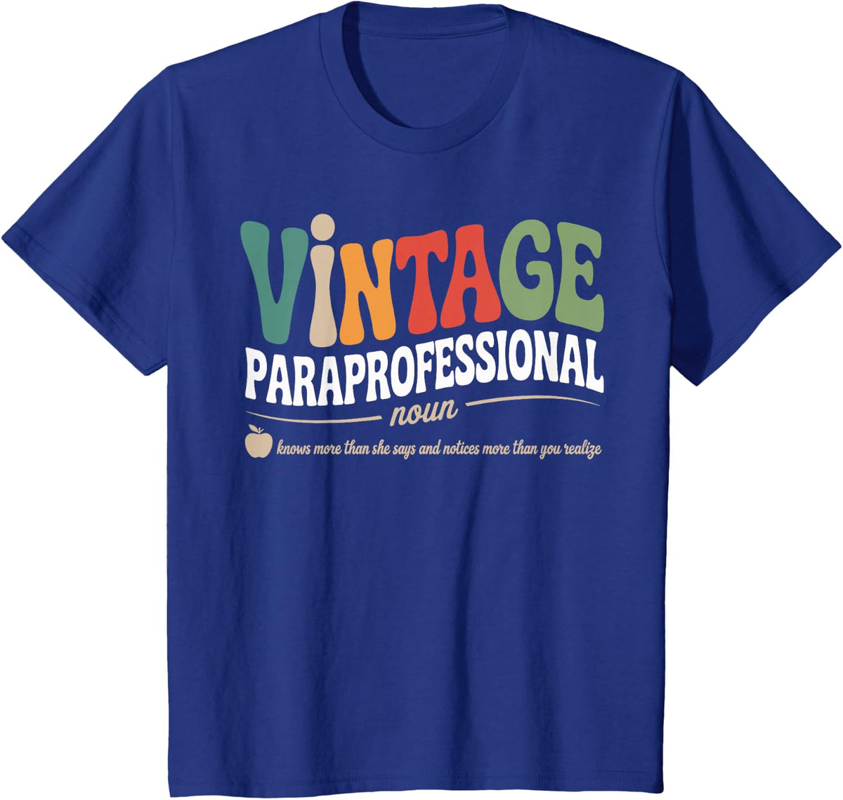 SPED & Para Professional Apparel for Education Heroes T-Shirt - Royal Blue