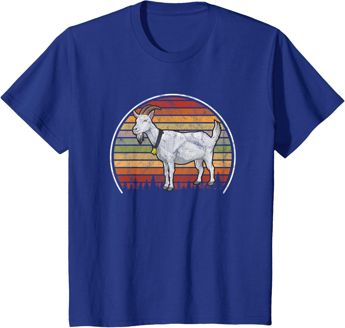 Vintage Goats Farmer Retro Goat T-Shirt - Royal Blue