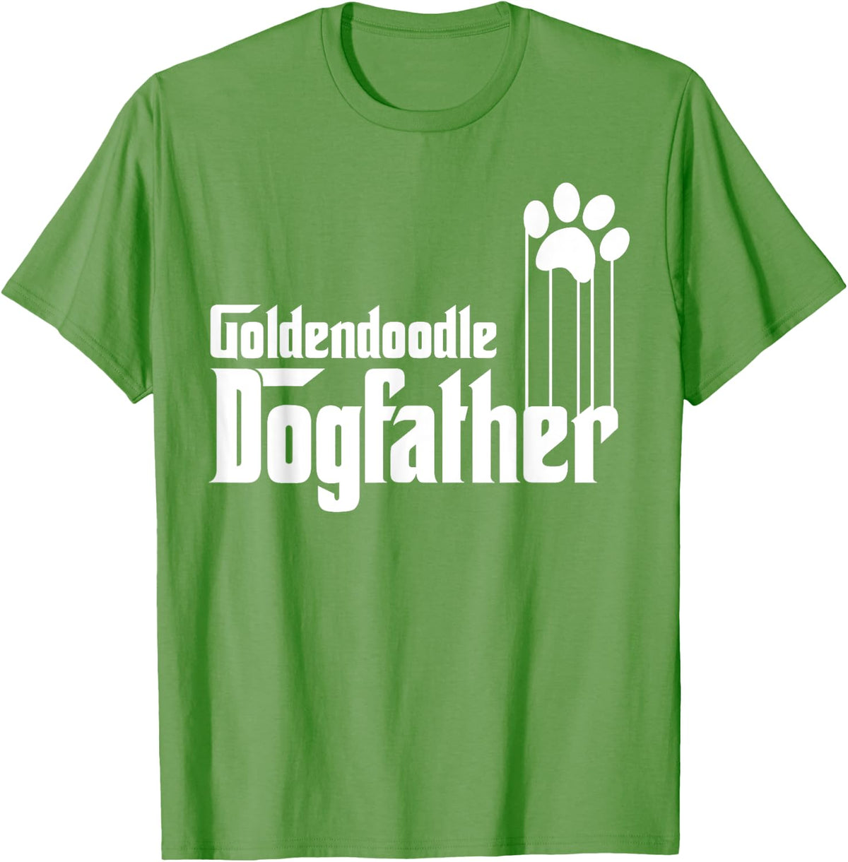 Goldendoodle Dog Dad Men T-Shirt - Grass Green