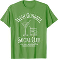 Irish Goodbye Social Club St Patrick's Day Irish Cocktail T-Shirt - Grass Green