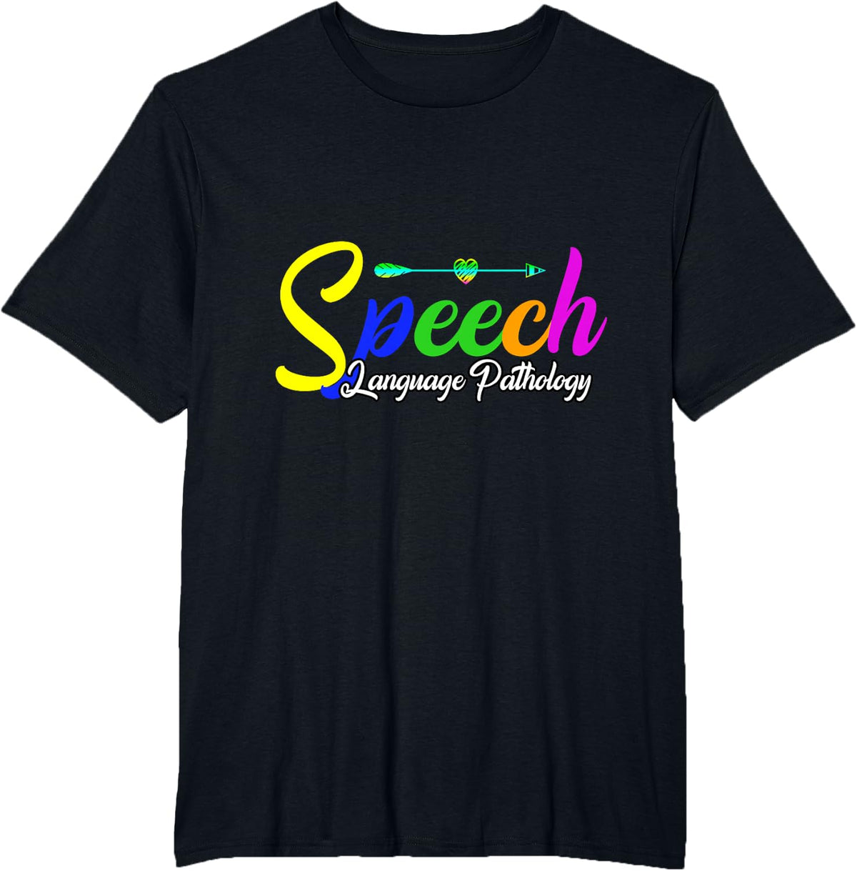 SLP Therapist Speech Language Pathology Speech Therapy T-Shirt - Black