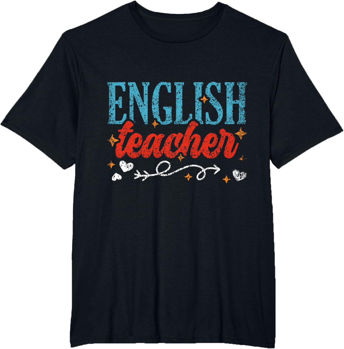 English Teacher Class Men Women Grammar English Teacher T-Shirt - Black