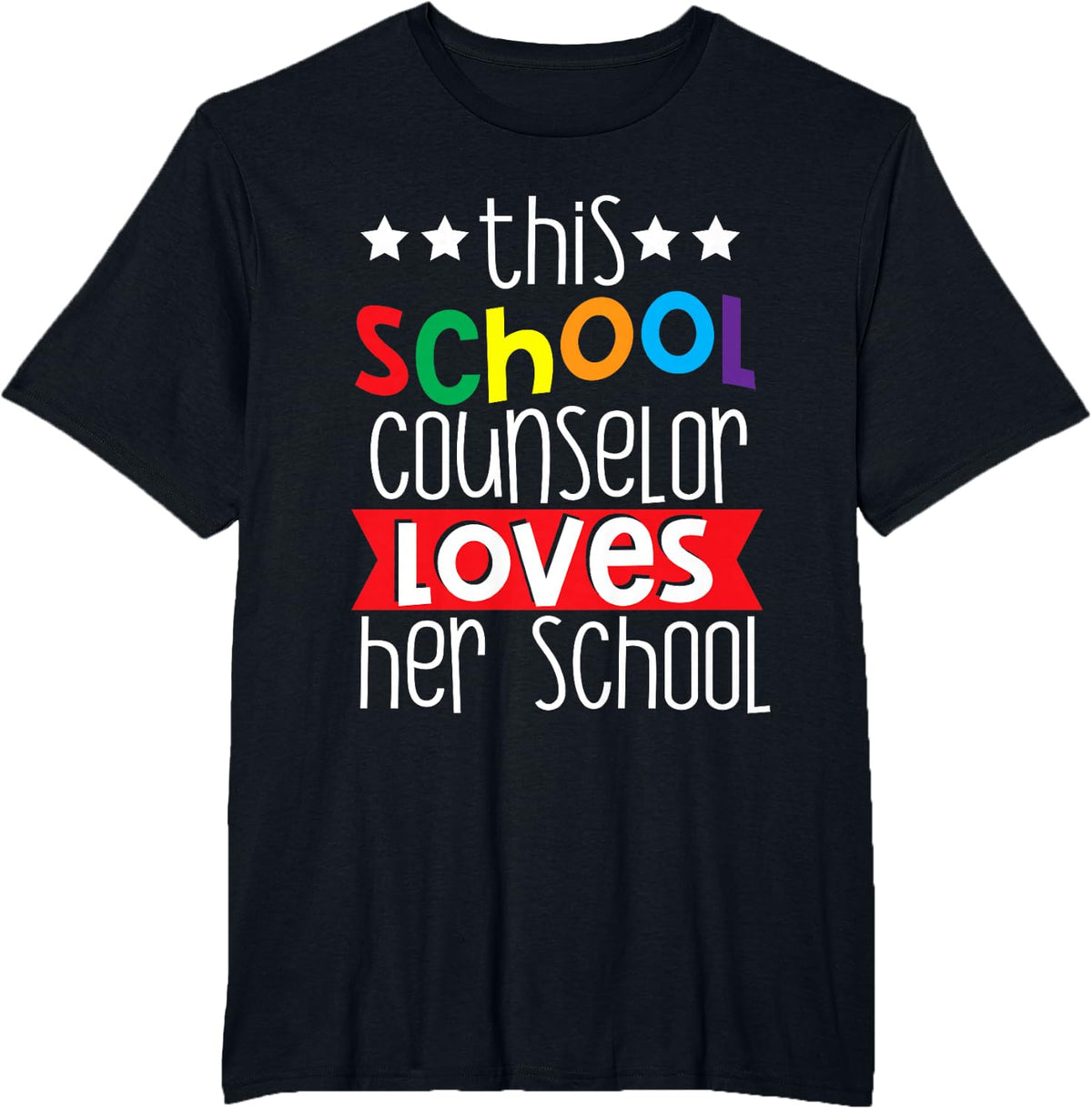 School Counseling Women School Counselor T-Shirt - Black