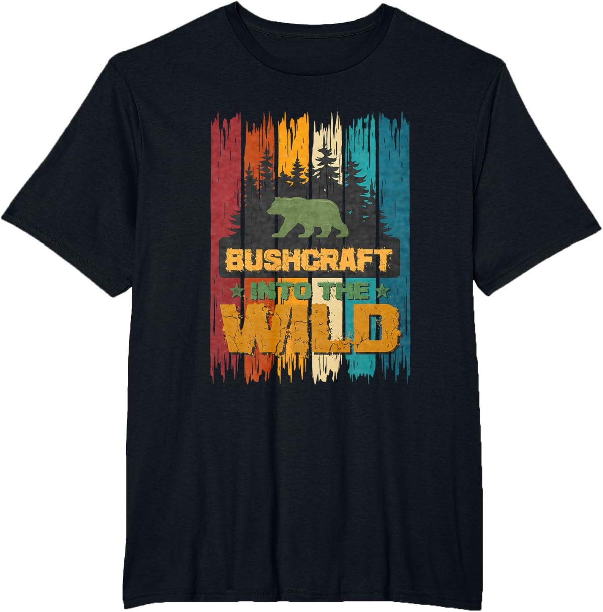 Bushcraft Into The Wild T-Shirt - Black