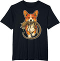 Pembroke Welsh Corgi Sci Fi Alien Catcher T-Shirt - Black