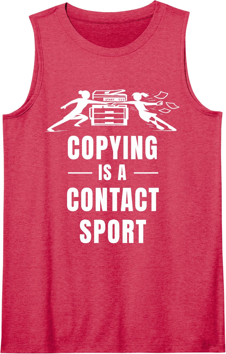 Funny Teacher Copy Machine Meme Relatable Saying Women Humor Tank Top - Red