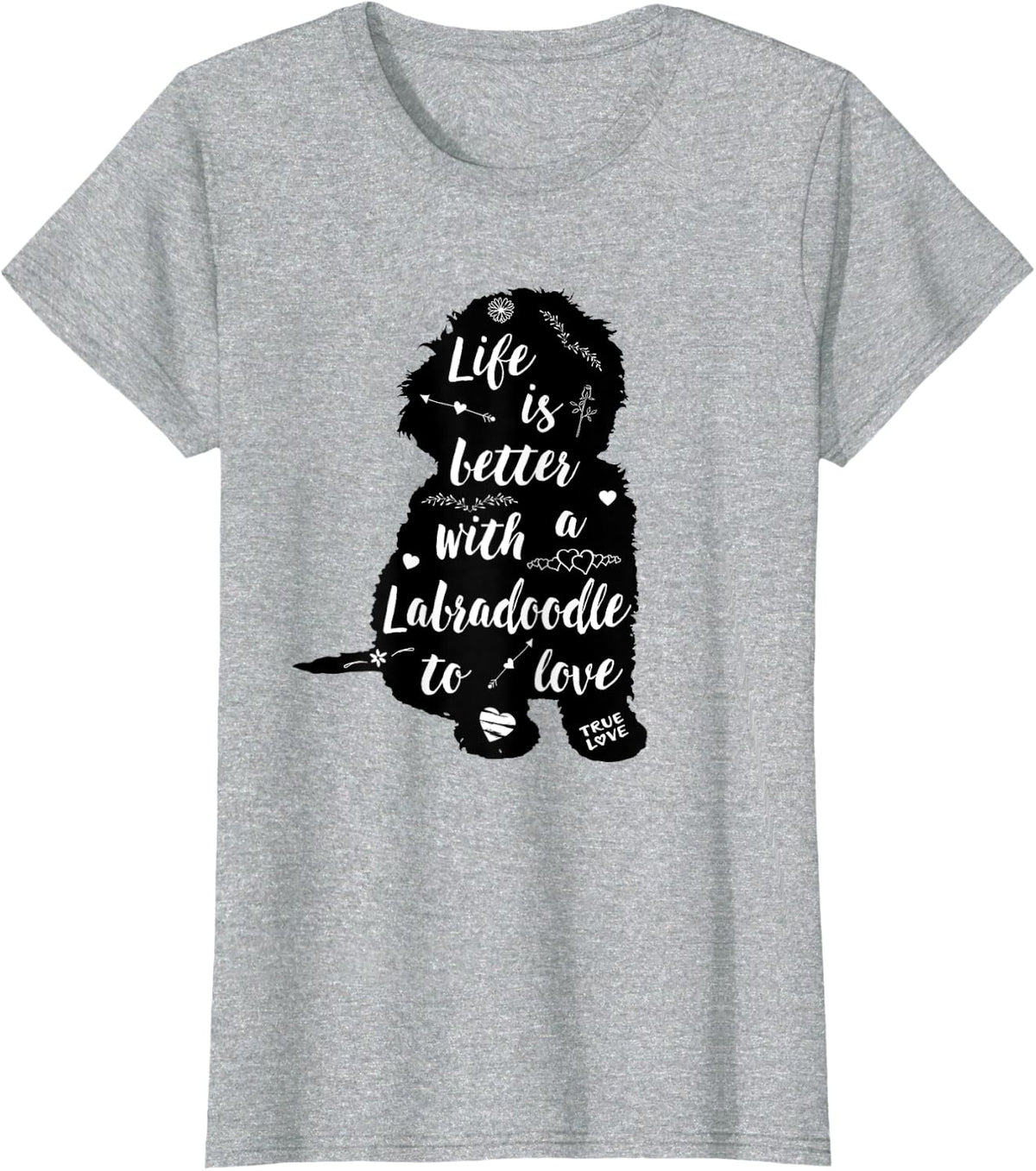 Labradoodle Shirt Design for Labradoodle Dog Lovers T-Shirt - Heather Grey