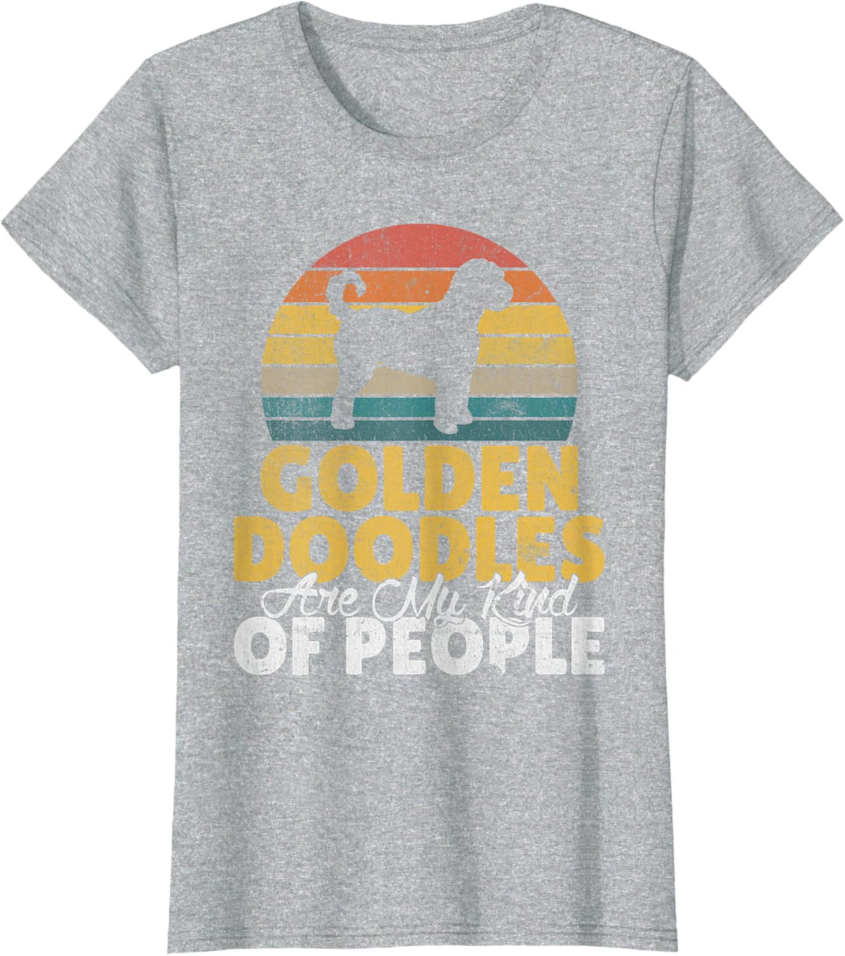 Golden Doodles are my Kind of People Golden Doodle T-Shirt - Heather Grey