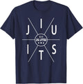 Retro Brazilian Jiu-Jitsu T-Shirt - Navy Blue