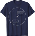 Hydrogen Atom Chemistry Science Biology Teacher Student T-Shirt for Men Women Kids - Navy Blue