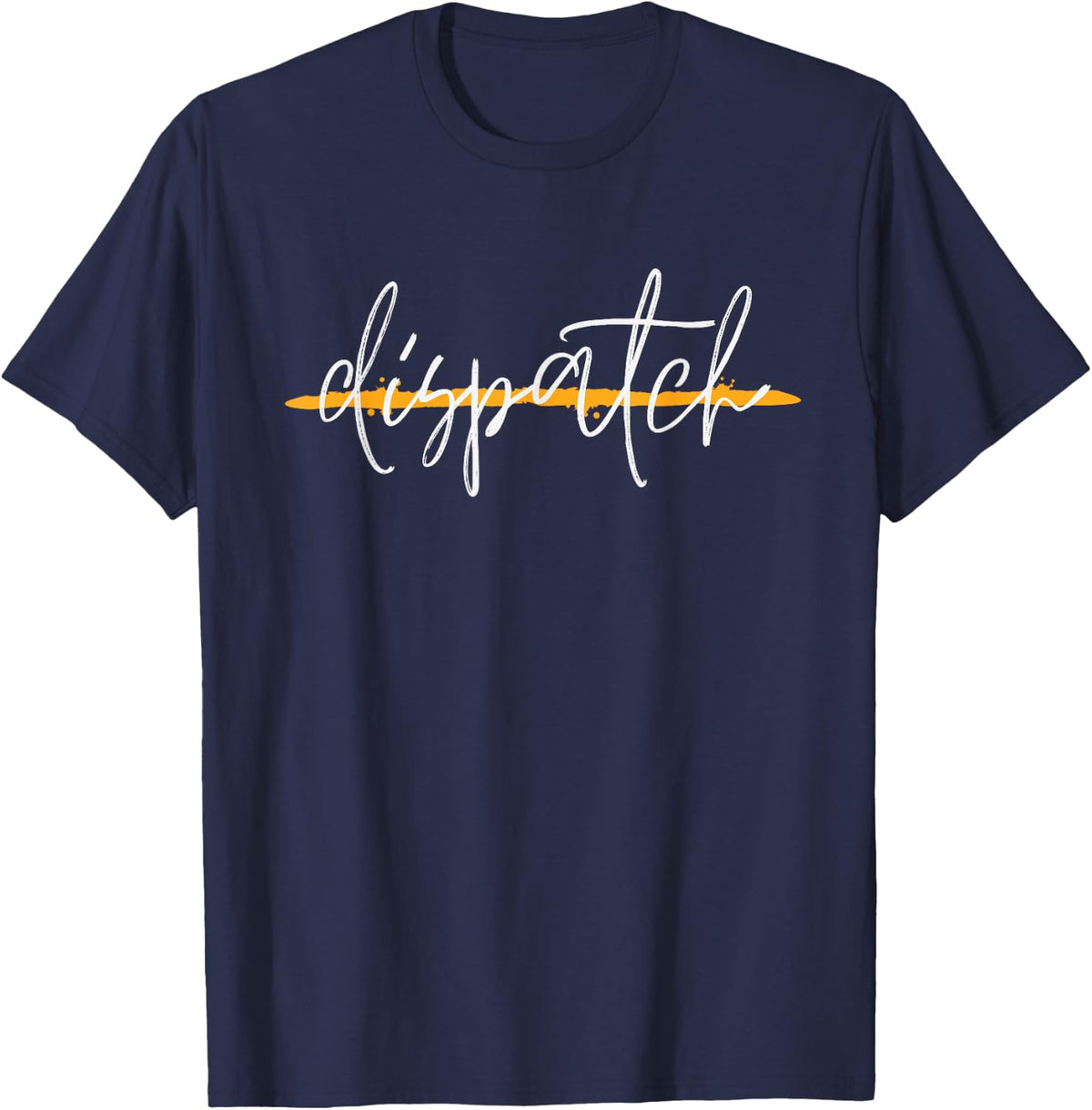 911 Police Dispatcher Thin Gold Line Tee Sheriff Dispatch Life T-Shirt for Men and Women - Navy Blue