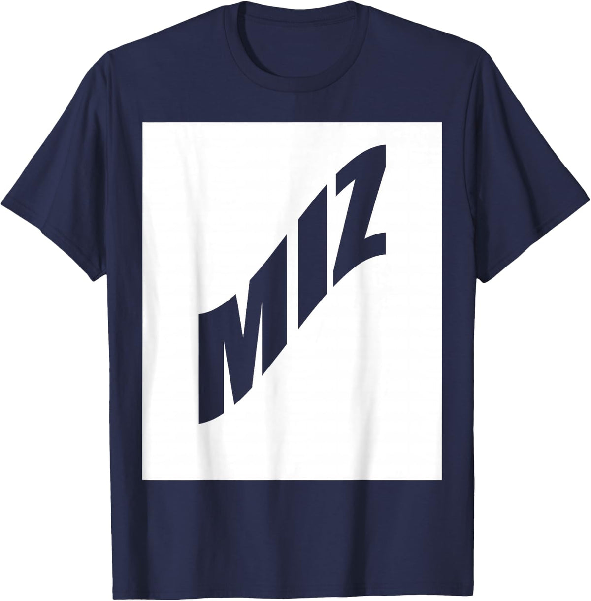 Miz Family Reunion Last Name Team Funny Custom T-Shirt - Navy Blue