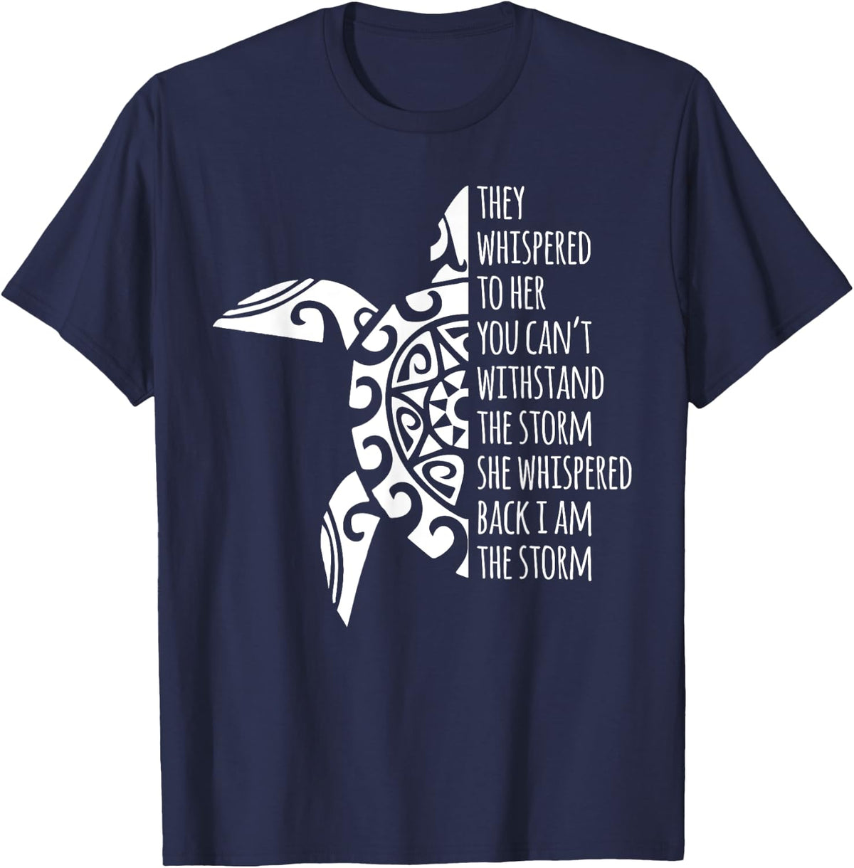 Turtle Water Turtle Animals Reptiles Water Sea T-Shirt for Men Women - Navy Blue