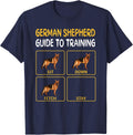 German Shepherd Guide To Training Dog Obedience T-Shirt - Navy Blue