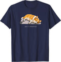 Pembroke Welsh Corgi Yoga Dog Day 3 Attempting T-Shirt - Navy Blue