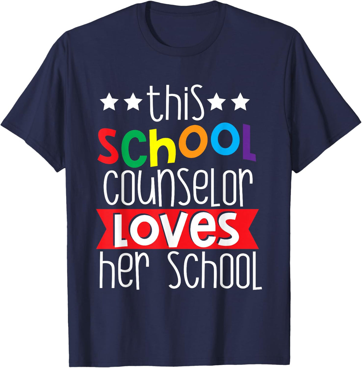 School Counseling Women School Counselor T-Shirt - Navy Blue