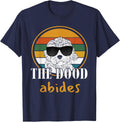 The Dood Abides Labradoodle Goldendoodle Funny Classic Quote T-Shirt - Navy Blue