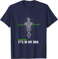 Nigerian DNA Statement, Nigeria Flag, Independence T-Shirt - Navy Blue