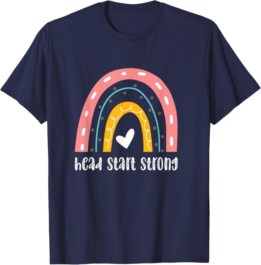 Head Start Strong Early Childhood Education T-Shirt - Navy Blue