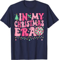 In My Christmas Era Merry Christmas Tree Xmas Cute Christmas T-Shirt - Navy Blue