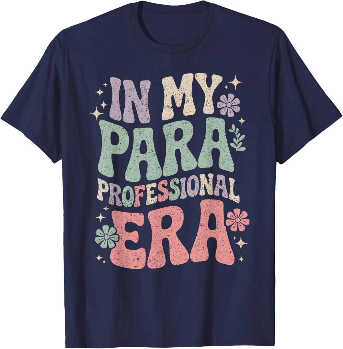 Paraprofessional Teacher in My Paraprofessional Era T-Shirt - Navy Blue
