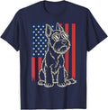 Schnauzer Dog Lover 4th of July T-Shirt - Navy Blue