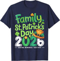 Family St Patricks Day 2026 Family Matching Shamrock Irish T-Shirt - Navy Blue