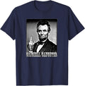 Abraham Lincoln - Politically Positive Message T's T-Shirt - Navy Blue