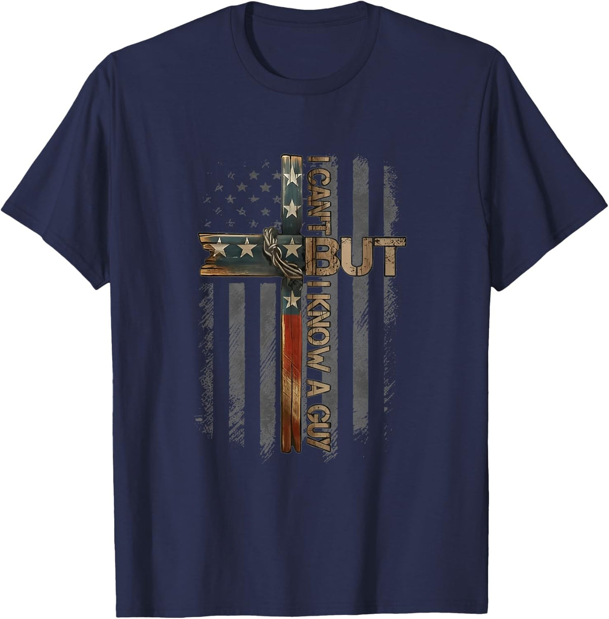I Can't But I Know A Guy T-Shirt - Navy Blue