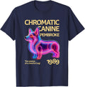 The Essence of a Cheerful Pembroke Welsh Corgi T-Shirt - Navy Blue