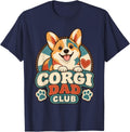 Pembroke Welsh Corgi Dog Dad T-Shirt - Navy Blue