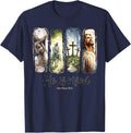 Easter Jesus He is Risen 4 Scenes Christian Men Women Kids T-Shirt - Navy Blue