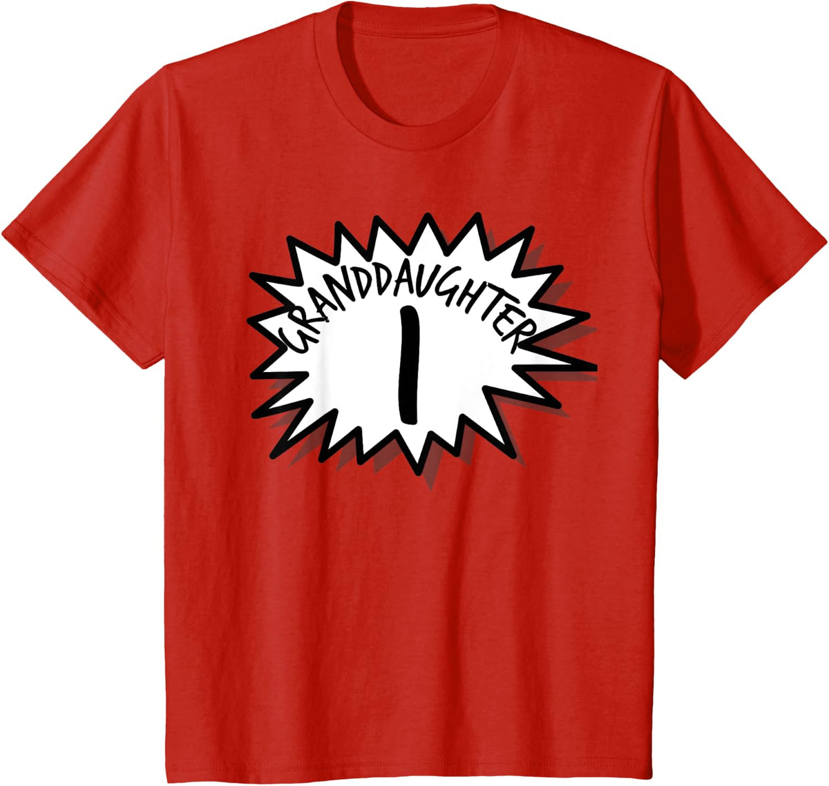 Granddaughter 1 Design T-Shirt - Red
