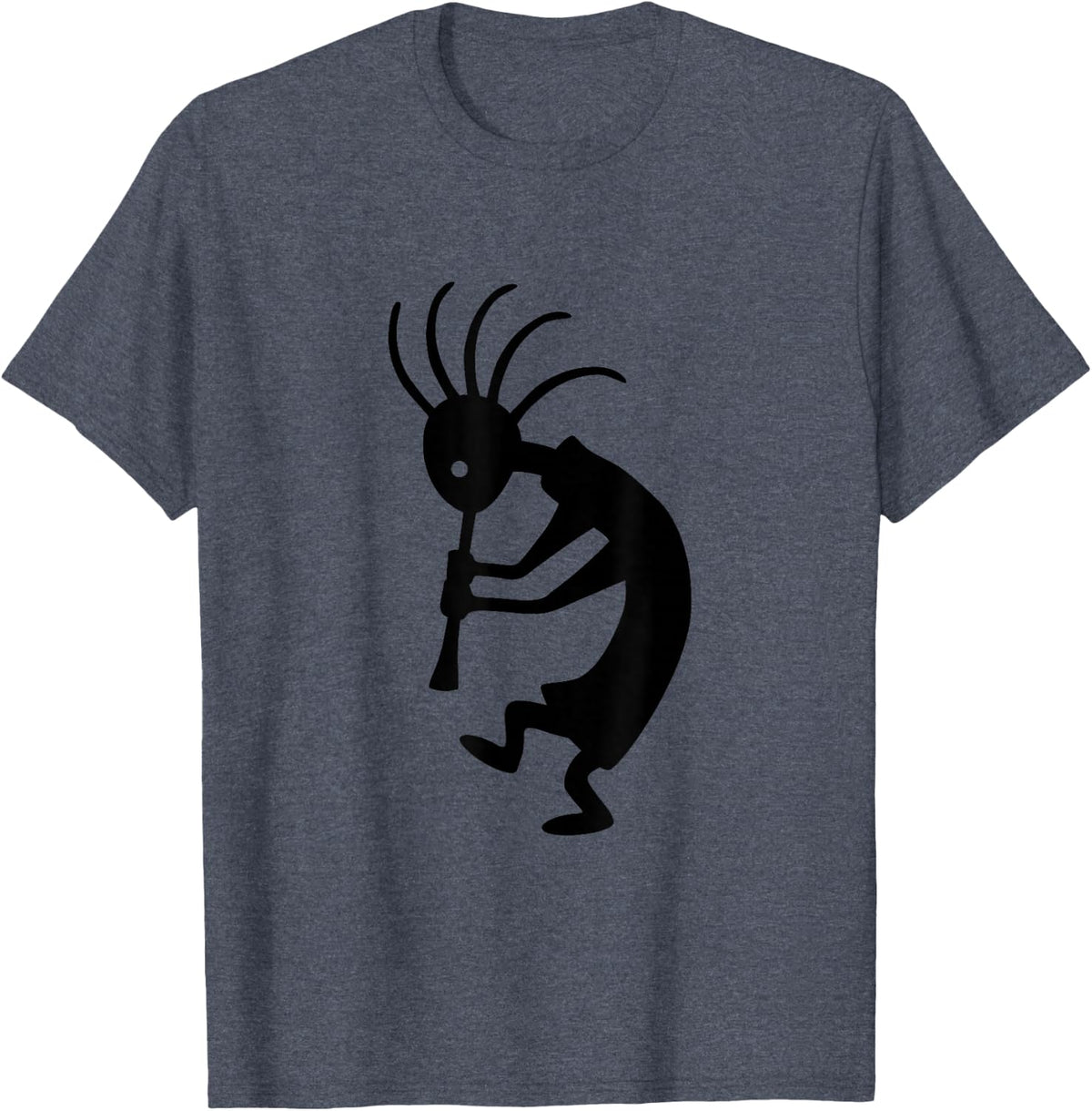 Kokopelli American Southwest Ethno T-Shirt - Heather Blue
